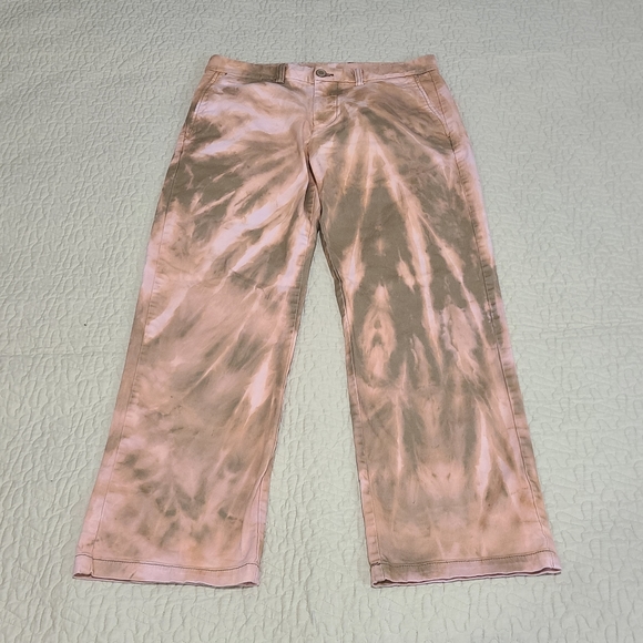 Bleach dyed Old Navy ultimate loose casual pants size 32 - Picture 5 of 11